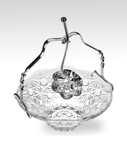 Queen Anne Royal Party Dish/Silver Plate Spoon/Handle  5 1/2" Dia X 6"H English Silver Plate (Tarnish Resistant). Sku #: 0/6861.