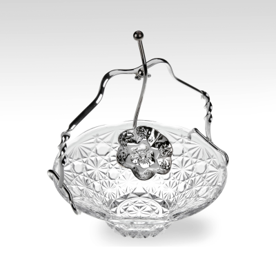 Queen Anne Royal Party Dish/Silver Plate Spoon/Handle  5 1/2" Dia X 6"H English Silver Plate (Tarnish Resistant). Sku #: 0/6861.