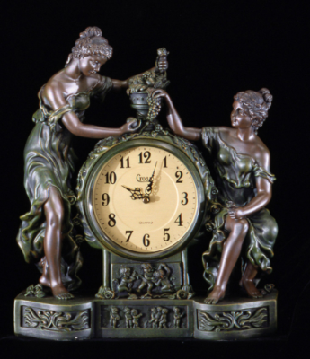 2 Ladies w/ Clock